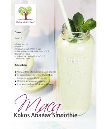  Natursch tzchen Organic maca powder (maca powder) of certified organic quality (DE- KO-022) (1 x 250 g) - Buy Online on GoSupps.com