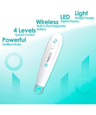 Hydra Pen H2 Microneedling Pen Professional Hyaluron Pen Serum Derma Jet Pen Serum Applicator for Home Personal Use with 2 Replacement Cartridges Needles 12Pin 0.5mm - Buy Online on GoSupps.com