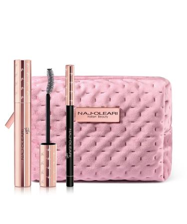 Naj Oleari Essential Eyes Kit Marvelous Curl Masque 13 ml + Deep Eye Kajal 1 43 g + Pochette