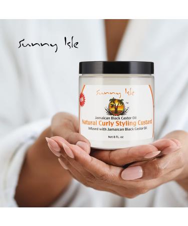 Sunny Isle Jamaican Black Castor Oil Natural Curly Styling Custard 236ml - Buy Online on GoSupps.com