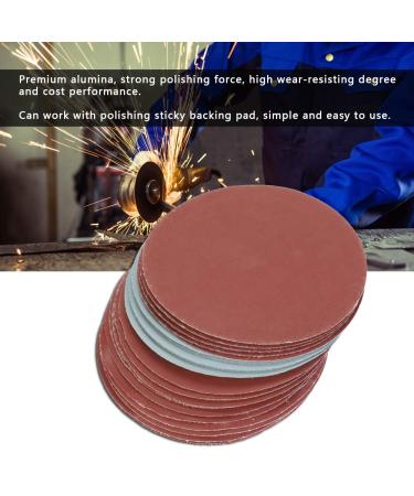 20 Highly Wear-Resistant 3000 Grit Grinding Wheels - Eccentric Pads with Durable Aluminum Oxide - Round Shape Sandpaper for Precision Grinding - Buy Online on GoSupps.com