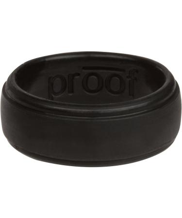 Proof Men's Silicone Wedding Ring in Black - Durable and Stylish - Buy Online on GoSupps.com