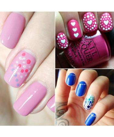 Lookathot 5pcs Professional Nail Drill Point Pencil Pen for Rhinestones Manicure Nail Art Paint & Dotting Tool DIY - Buy Online on GoSupps.com