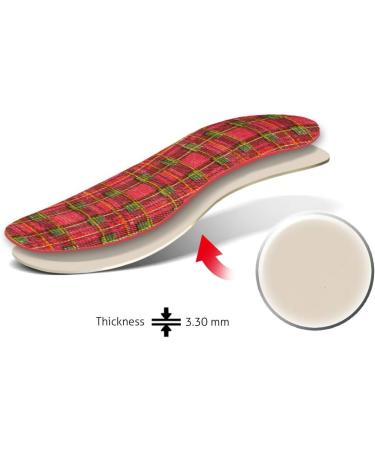 Shop 6 Pair Tartan Shoe Insoles for Men & Women - Comfortable Unisex Inserts | Stylish Design by Kaps - Buy Online on GoSupps.com