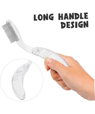 2PCS Foldable Eyebrow Comb & Eyelash Extension Brush - Stainless Steel Spoolie Tool for Perfect Makeup - Buy Online on GoSupps.com