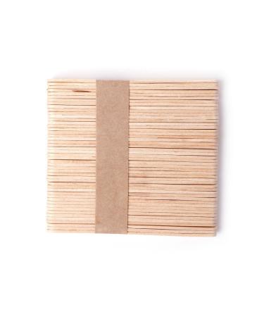 Manyo 50 Disposable Wooden Sticks for Wax Hair Removal Tongue Depressor Wax Bamboo Sticks Depilatory Kit Cream Accessories