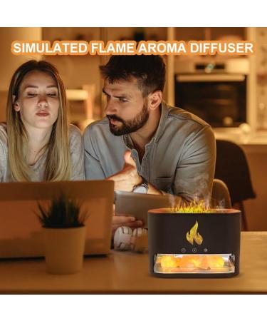 Shop Dajasd Aroma Diffuser with Flames Effect - 6-Color Essential Oil Diffuser Automatic Switch-Off Gold Finish - Buy Online on GoSupps.com