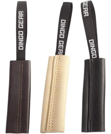 Dingo Gear S00231 Dog Toys | Handmade Beige Leather Bite Pulling Toys for BISSCHAUTE & IPO Agility - Durable 4.5 cm - Buy Online on GoSupps.com