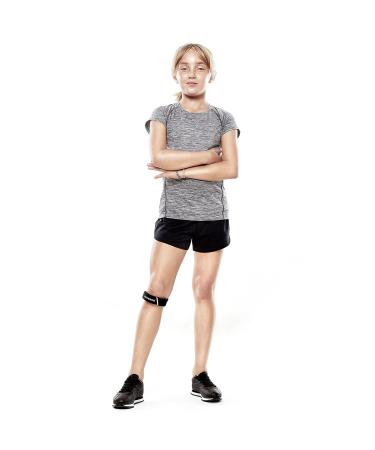 Rehband Patella Knee Strap for Children | Junior Patella Support Band | Pressure Pad for Runners Knee & Patella Tip Syndrome - Black One Size - Buy Online on GoSupps.com