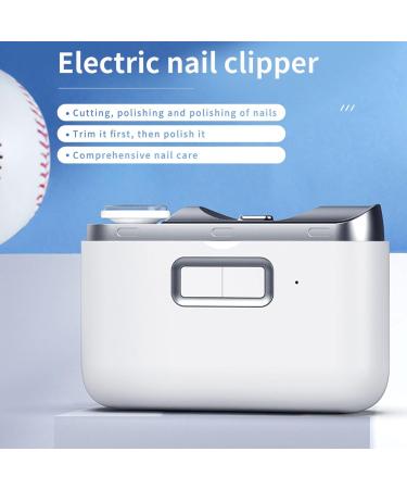 Electric Nail Clipper Portable Automatic Electric Nail Clipper Fingernail Cutter and File USB Rechargeable Safety Fingernail Trimmer - Buy Online on GoSupps.com