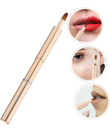 Beaupretty Portable Retractable Lip Brush Lip Lip Gloss Lip Balm Applicator Makeup Tools Lip Brush for Women Lip Brush Wand Lip Makeup Beauty Tools Aluminum Concealer 13.40X0.90X0.90CM Golden - Buy Online on GoSupps.com