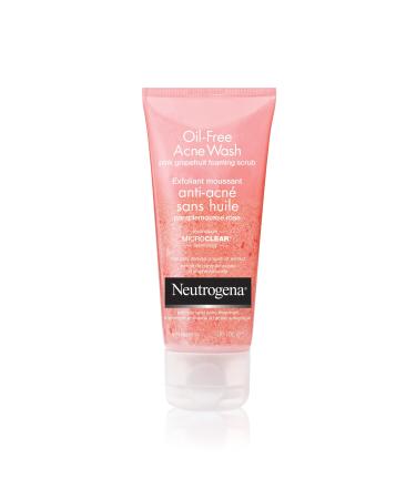 Neutrogena Acne Exfoliating Face Scrub Pink Grapefruit Salicylic Acid Acne Treatment Facial Scrub 198 mL