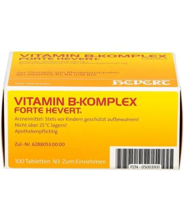 Vitamin B Complex Forte Hevert Tablets - 100 Count for Optimal Health | International Shipping Available - Buy Online on GoSupps.com