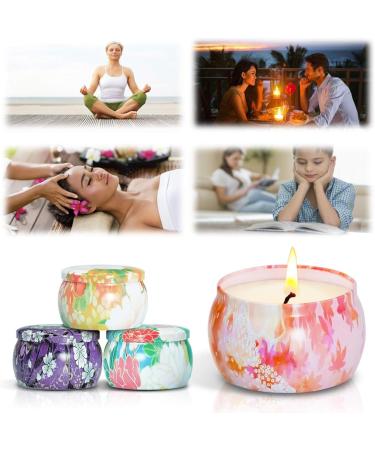 La Bellef e Fragrance Candles Set - Vegan Soy Wax Aromatherapy Gift for Mama Birthdays Weddings & More | Set of 4: Lavender Whistle Rose Cinnamon Apple - Buy Online on GoSupps.com