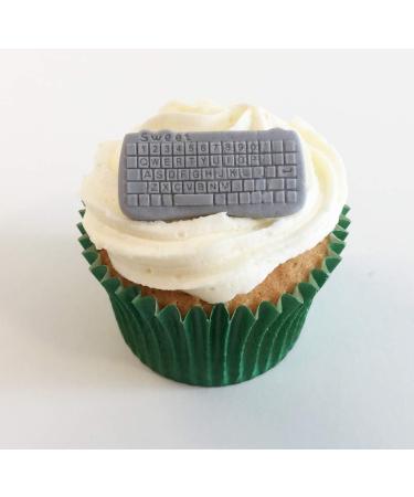 6 Sugar Keyboard and Mouse Cake Toppers. Edible Unique and Made with Love in The UK! - Buy Online on GoSupps.com