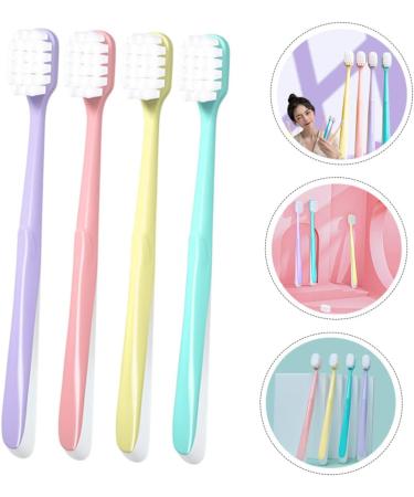 Healvian 4-Piece Soft Cotton Toothbrush Set | Complete Deep Cleaning for Kids & Adults | Travel-Friendly Design - Buy Online on GoSupps.com