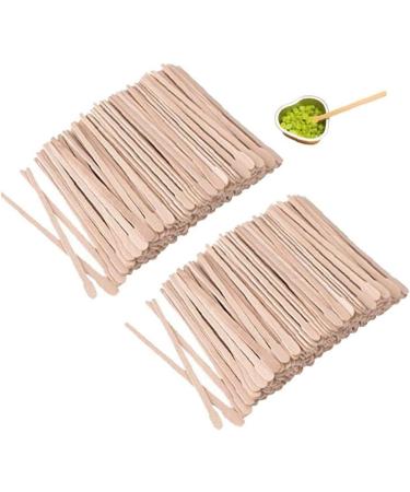 200PC Wooden Wax Applicator Sticks for Eyebrow Lip & Nose Hair Removal - Spa Quality Smooth Skin - Buy Online on GoSupps.com