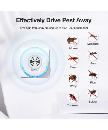 Ultrasound Pest Control | 6-Piece Electric Insect Repeller for Mosquitoes Mice Spiders & More | Effective Interior Plug-In Solution - Buy Online on GoSupps.com
