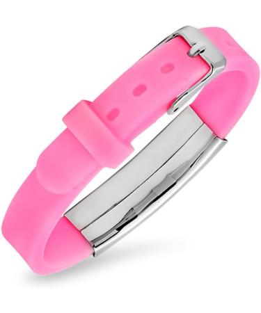 Custom Adjustable Silicone Medical Alert Allergy Bracelet - Free Engraving for Men Women & Kids | Emergency ID Bangle - Buy Online on GoSupps.com