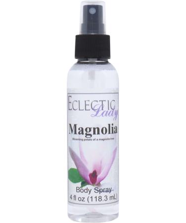 Magnolia Body Spray 4 ounces Body Mist for Women with Clean Light & Gentle Fragrance Long Lasting Perfume with Comforting Scent for Men & Women Cologne with Soft Subtle Aroma For Daily Use 4 Fluid Ounces