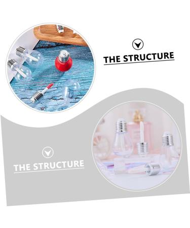 Cabilock 10 pi ces Lot de Tubes Tubes Vides pour Brillant L vres Forme Ampoule Plastique Transparent Rechargeables pour DIY Maquillage Portable et R utilisable pour L vres Gloss - Buy Online on GoSupps.com