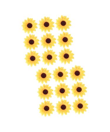 Zerodeko 18 Pcs Sunflower Decor Artificial Sunflower Home D cor Real Looking Fake Sunflower Bling Decor Fake Corn False Flowers Artificial Flower Mini Woven Baskets Craft Set 10cm