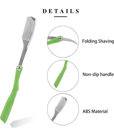 Buy SYH & AQYE Stainless Steel Shaver Holder - Professional Cut Throat Manual Shavette for Hairdressers - Salon Quality (Green) - International Shipping Available - Buy Online on GoSupps.com