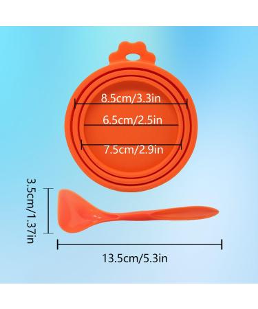NUDFSY 8 Pieces Pet Can Lids for Dog Food Tins Universal Silicone Cat Food Can Covers for Tins BPA Free Dishwasher Safe (Blue Orange Green Pink - Buy Online on GoSupps.com