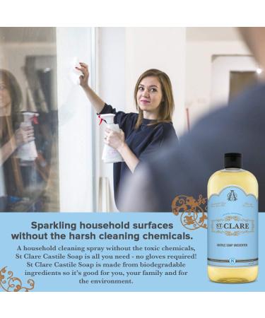 St. Clare Unscented Castile Soap 32 oz - Natural & Gentle Soap - Buy Online on GoSupps.com
