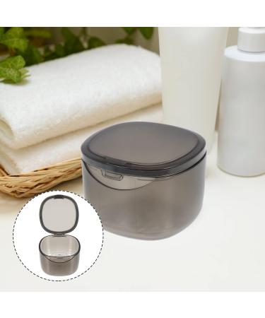 Denture Case: Reusable Plastic Storage Box for False Teeth - Grey | Orthodontic Retainer & Mouth Guard Holder for Travel & Home - Buy Online on GoSupps.com