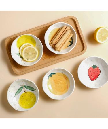 Fruit Bowl Snack Containers Small Dish Plate Dip Board Household Sauce Plate Tableware Snack Small Bowl Soy Sauce Vinegar Seasoning Dipping Dish Breakfast Bowls - Buy Online on GoSupps.com