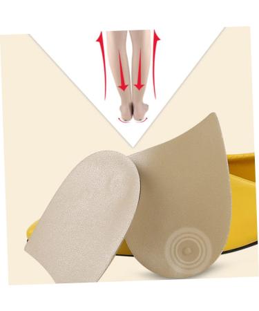 FRCOLOR Silicone Gel Heel Inserts - 2 Pairs Transparent Plantar Insoles for Pain Relief - Size 11x6cm - Buy Online on GoSupps.com