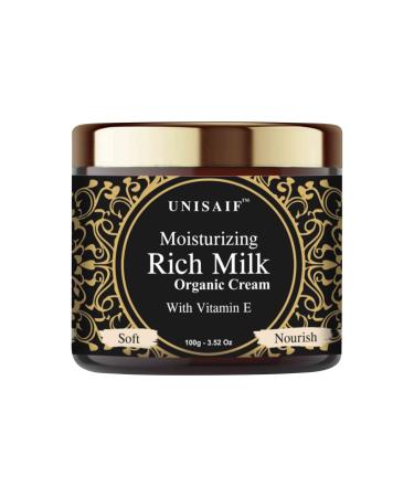 Rich Hydrating Milk Shea Butter Cream - Moisturizing Facial Skincare Cream with Shea Butter Vitamin E | Reduce Dryness with Milk Moisturiser Face Cream (100 g)