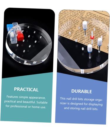 Housoutil Grinding Head Display Stand Nail Polish Head Organizer Nail Grinding Head Display Rack Nail Drill Bits Stand White Cotton Gloves Nail Bits Polishing Head Manicure Acrylic - Buy Online on GoSupps.com