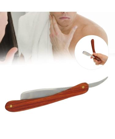 WNSC Razor Holder - Stylish Hair Cutting Razor with Rosewood Handle for Men & Barbers | Matte Silver S79-15 - Buy Online on GoSupps.com