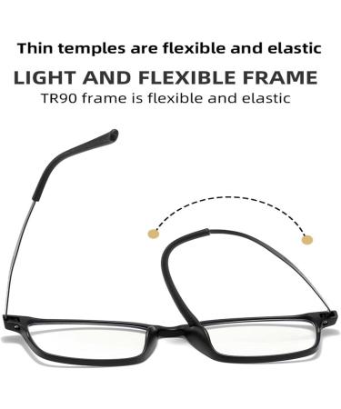 Anti-Blue Light Reading Glasses for Women - Ultra-Light Stylish & Perfect for Middle-Aged & Elderly - Black - International Shipping - Buy Online on GoSupps.com