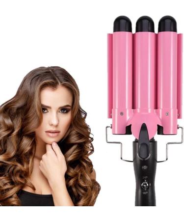 Shop Ceramic Curling Iron Set with 3 Barrels & Temperature Control - Pink | International Shipping Available - Buy Online on GoSupps.com