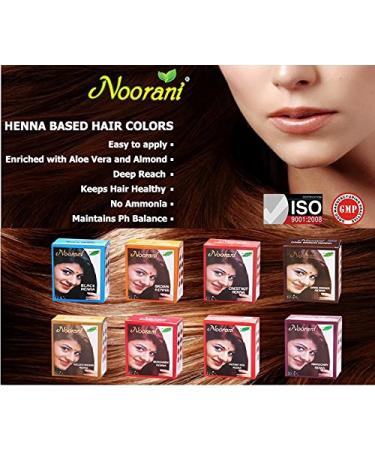 Noorani Black Henna 6 X 10 Gms - 6 Count (Pack of 1) - Natural Black Henna Dye - Buy Online on GoSupps.com