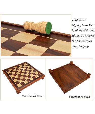 International Wood Chess Checkers Chess Board Kids Intellectually Development Learn Toys Wooden Chess Pieces Checkers Chess Set (Size : 48487cm) (50 * 50 * 2.3cm) 50*50*2.3cm - Buy Online on GoSupps.com