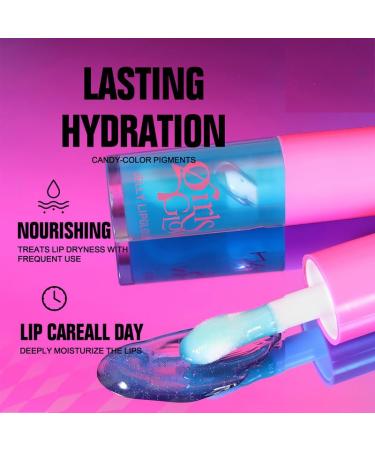 Buy Jelly Cooling Hydrating Lip Oil - Plumping Non-Sticky Gloss Vegan & Cruelty-Free Nourishing Care in Ice Blue - International Shipping Available - Buy Online on GoSupps.com