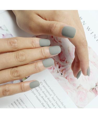 576Pcs Matte Short Press on Nails | Full Cover Acrylic False Nails - 24 Color Options | Nail Salon Art DIY for Women - Buy Online on GoSupps.com
