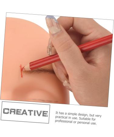 FOMIYES 1 Set Eyebrow Pencil Makeup Eyeliner Eyebrow Wood Pencils Positioning Pen Miss Perforation Gel Pen 1 count (Pack of 1) Red - Buy Online on GoSupps.com