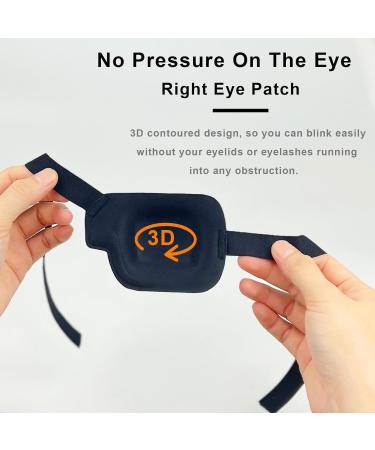 3D Eye Patch - Medical Amblyopia Eye Patches for Adults & Kids | Right Eye Black Lazy Eye Treatment - Buy Online on GoSupps.com