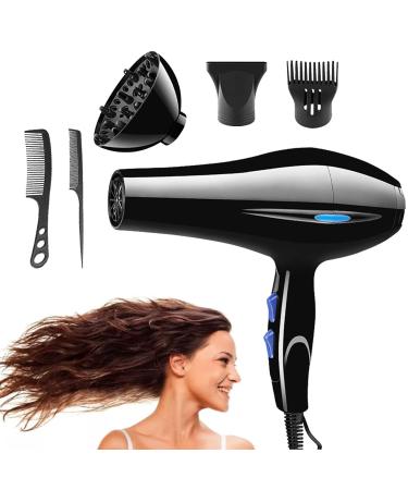 High-Power 2200W Ion Hair Dryer | Cold Hot Air Mode | Cold Hot Air Mode Powerful Hair Dryer with Diffuser for Women Uwariloy