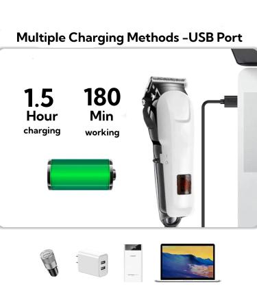 Professional Hair Trimmer for Men | Zero Gapped Electric Beard & Hair Clipper | Cordless Grooming Kit Gift for All - Buy Online on GoSupps.com