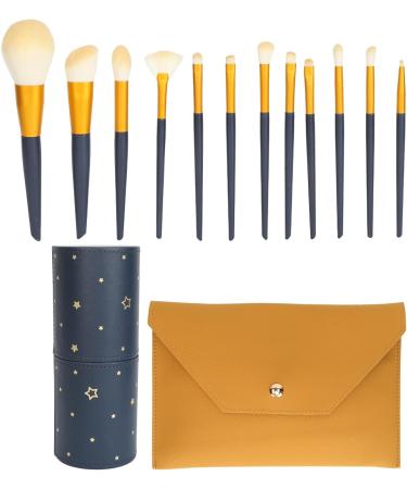Makeup Brush Set 12 Pieces Brushes Makeup Brush Set Soft Bristle Dense Bristle Professional with Holder for Makeup Beginner for Beauty Salon - Buy Online on GoSupps.com