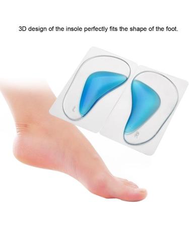 Silicone Arch Support Insoles - Blue 20 cm | Comfortable Foot Support for All Day Relief - International Shipping Available - Buy Online on GoSupps.com