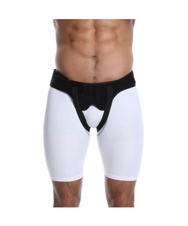 BUNIQ Hernia belts Truss for men umbilical fracture protection for men and women surgical comfortable belly binding belt for relief for innate hernia Knoxc C: black XL