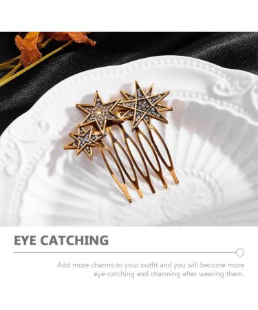 1 Set Star Moon Hairpin Hair Pin for Decor Hair Clip Combs Hair Barrettes Hair Clip Side Comb Hair Pin Clips Star Hairpins Hair Clip for Hair Decor Head Clip Alloy Miss - Buy Online on GoSupps.com