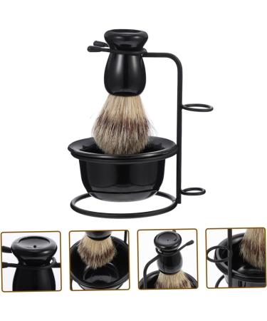 Magiclulu 4 Sets Bart-Set Brush Stand & Safety Razor Case - Men's Shaving Foam Mug & Makeup Holder - Premium Metal Shaving Essentials - Buy Online on GoSupps.com